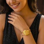 Set of Rose Necklace, Earrings, Bracelet and Ring