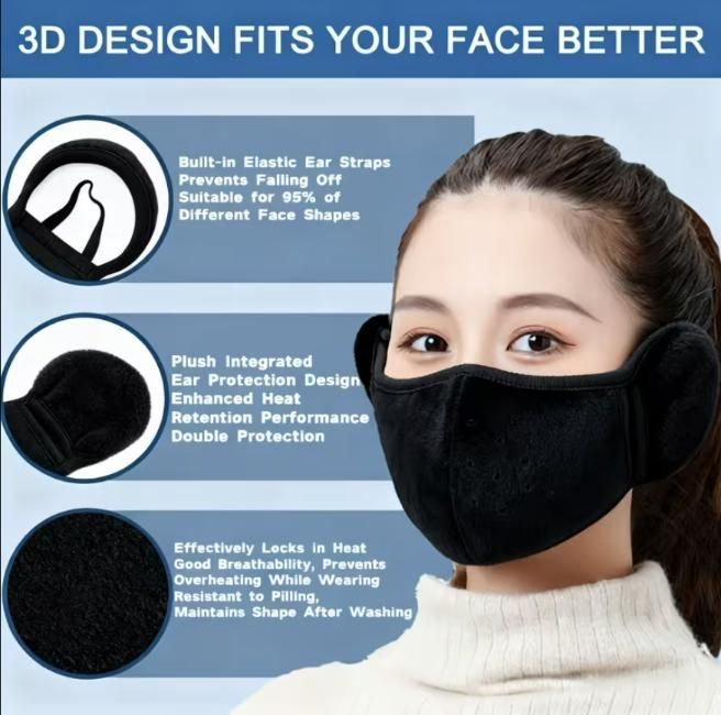 Unisex 2-in-1 Warm Mask With Earmuffs