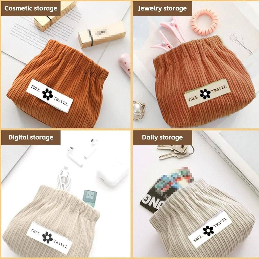 Elastic Storage Pouch Stretchable Organizer Bag (Pack of 5)